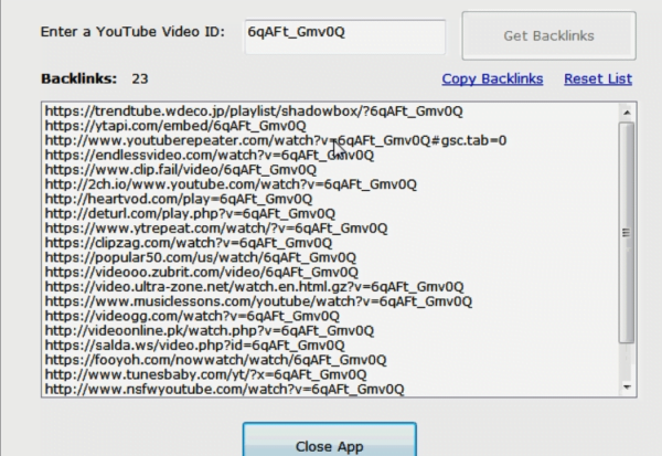 Youtube Backlinks Builder2